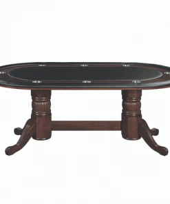 RAM Game Room 84" Texas Hold'em Game Poker Table - Cappuccino