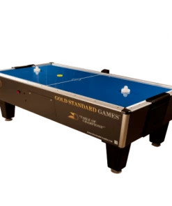 Gold Standard Games Tournament Pro 8 Ft Air Hockey Table- Dark Blue - Free Play - Side Score