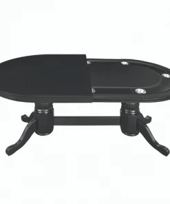 RAM Game Room 84" Texas Hold'em Game Poker Table With Dining Top - Black POKER TABLES