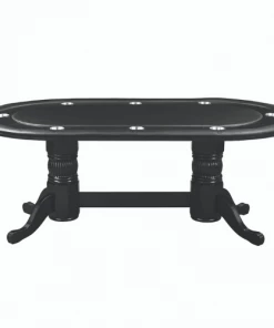 RAM Game Room 84" Texas Hold'em Game Poker Table - Black POKER TABLES