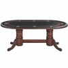 POKER TABLES RAM Game Room 84" Texas Hold'em Game Poker Table - Chestnut