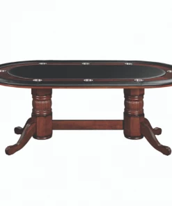 POKER TABLES RAM Game Room 84" Texas Hold'em Game Poker Table - Chestnut