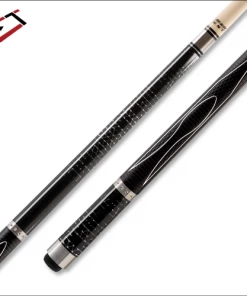 Cuetec Gen-Tek Series 58" Two Piece Cue - 3/8" X 14" Joint Pin - Black And White
