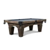 BILLIARDS Iron Smyth Don 8' Slate Pool Table In Brown Wash
