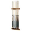 Viper Traditional Oak 8 Cue Wall Cue Rack