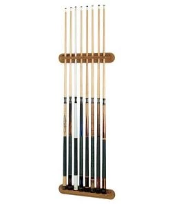 Viper Traditional Oak 8 Cue Wall Cue Rack