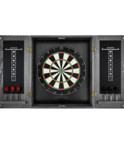 DARTBOARD CABINETS Imperial 18 Inch Bristle Dartboard Cabinet - Silver Mist