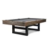 Iron Smyth Ironhorse 8’ Slate Pool Table In Brown Wash BILLIARDS