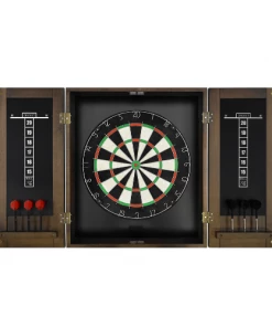 DARTBOARD CABINETS Imperial 18 Inch Bristle Dartboard Cabinet - Whiskey