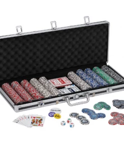 CASINO ACCESSSORIES Fat Cat Bling 13.5 Grams 500 Ct Poker Chip Set