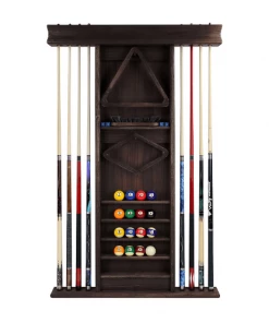 Imperial Reno Deluxe Wall Rack - Weathered Dark Chestnut CUE RACKS