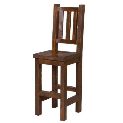 Viking Industries CHAIRS Viking Log Barnwood Pub Chair Saddle Seat 3 Viking Industries CHAIRS Viking Log Barnwood Pub Chair Saddle Seat