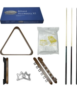ACCESSORY KITS Imperial Silver Billiard Accessory Kit - Antique Walnut
