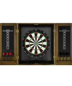DARTBOARD CABINETS Imperial 18 Inch Bristle Dartboard Cabinet - Cappucino