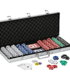 Fat Cat 500Ct Texas Hold'Em Dice Poker Chip Set