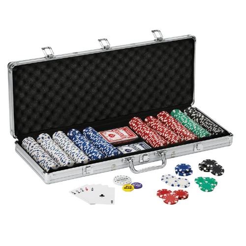 Fat Cat 500Ct Texas Hold'Em Dice Poker Chip Set 3 Fat Cat 500Ct Texas Hold'Em Dice Poker Chip Set