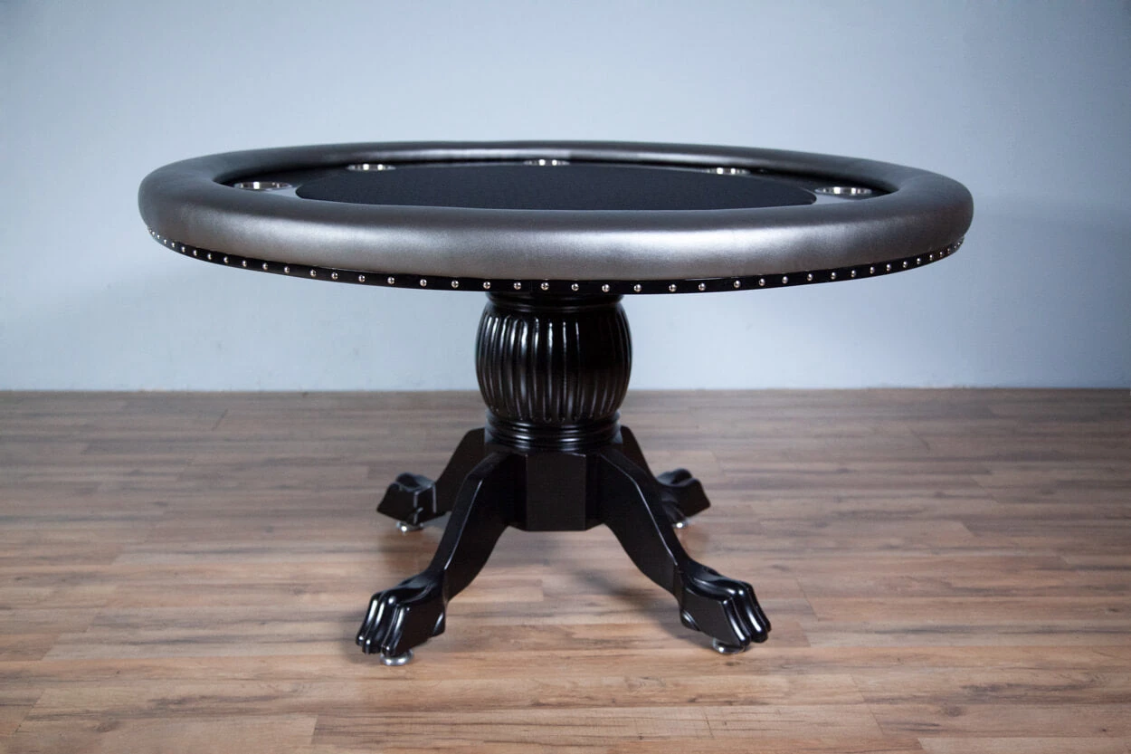 BBO Poker Tables - The Nighthawk Poker Table With Black Chip Holder 4 BBO Poker Tables - The Nighthawk Poker Table With Black Chip Holder