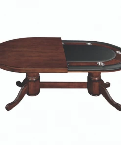 RAM Game Room 84" Texas Hold'em Game Poker Table With Dining Top - Chestnut POKER TABLES