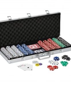 Fat Cat 500Ct Texas Hold'Em Dice Poker Chip Set
